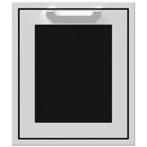 Hestan 18" Left Swing Access Door Recessed Marquise Accented Panel - Stealth