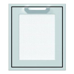 Hestan 18" right Swing Access Door Recessed Marquise Accented Pane - Marshmallow