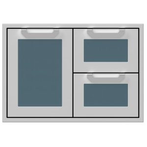 Hestan 30" Double Drawer & Storage Door Combo Recessed Marquise Acc - Grove