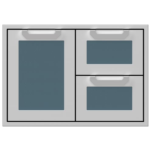 Hestan 30" Double Drawer & Storage Door Combo Recessed Marquise Acc - Grove