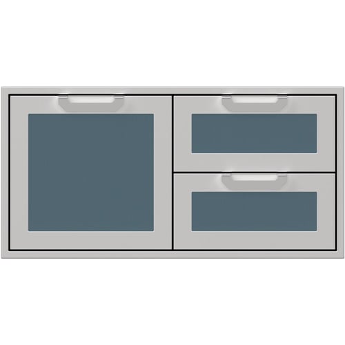 Hestan 42" Double Drawer & Storage Door Combo Recessed Marquise Acc - Grove