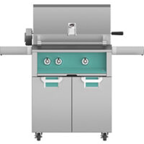 Hestan ASPIRE Grill Built-In 1 U-Burner 1 Sear Rotisserie - Liquid Propane - Pacific Fog