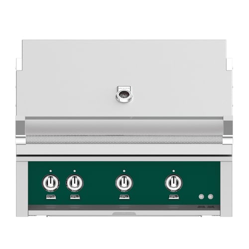 Hestan 36" Built-In Grill 2 Trellis Burners 1 Sear Burner Rotiss - Liquid Propane - Froth