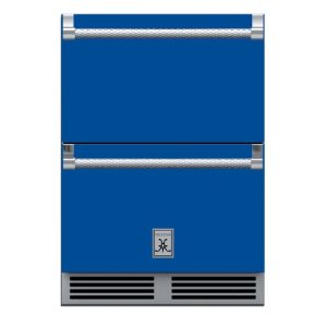 Hestan Outdoor Refrigerator & Freezer Drawers 24" with Lock - Bora Bora Blue