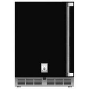 Hestan Outdoor Refrigerator 24" Lock Left Hinged - Stealth — Solid Door