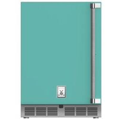 Hestan Outdoor Refrigerator 24" Lock Left Hinged - Pacific Fog