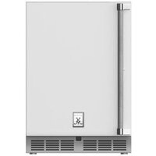 Hestan Outdoor Refrigerator 24" Lock Left Hinged - Marshmallow