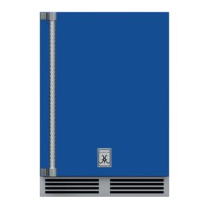 Hestan Outdoor Refrigerator 24" Lock Right Hinged - Bora Bora Blue