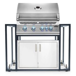 Napoleon BIG32RB Gas BBQ Grill Island with 30x19 Double Access Doors