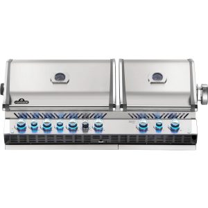 Built-in Prestige PRO 825 NG Grill Head with Infrared Bottom and Rear Burner, SS