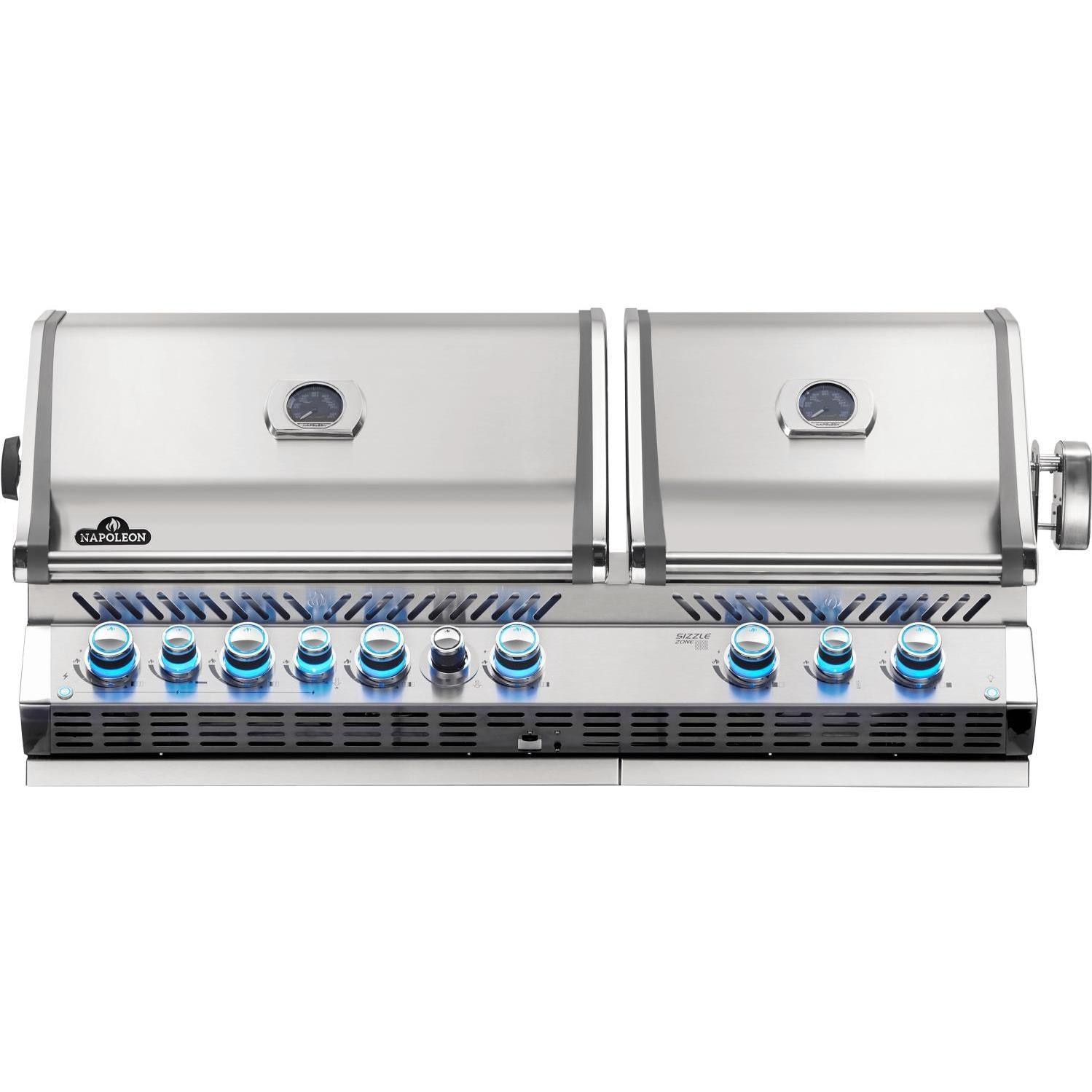 Built-in Prestige PRO 825 LP Gas Grill Head with Infrared Bottom and Rear Burner, SS