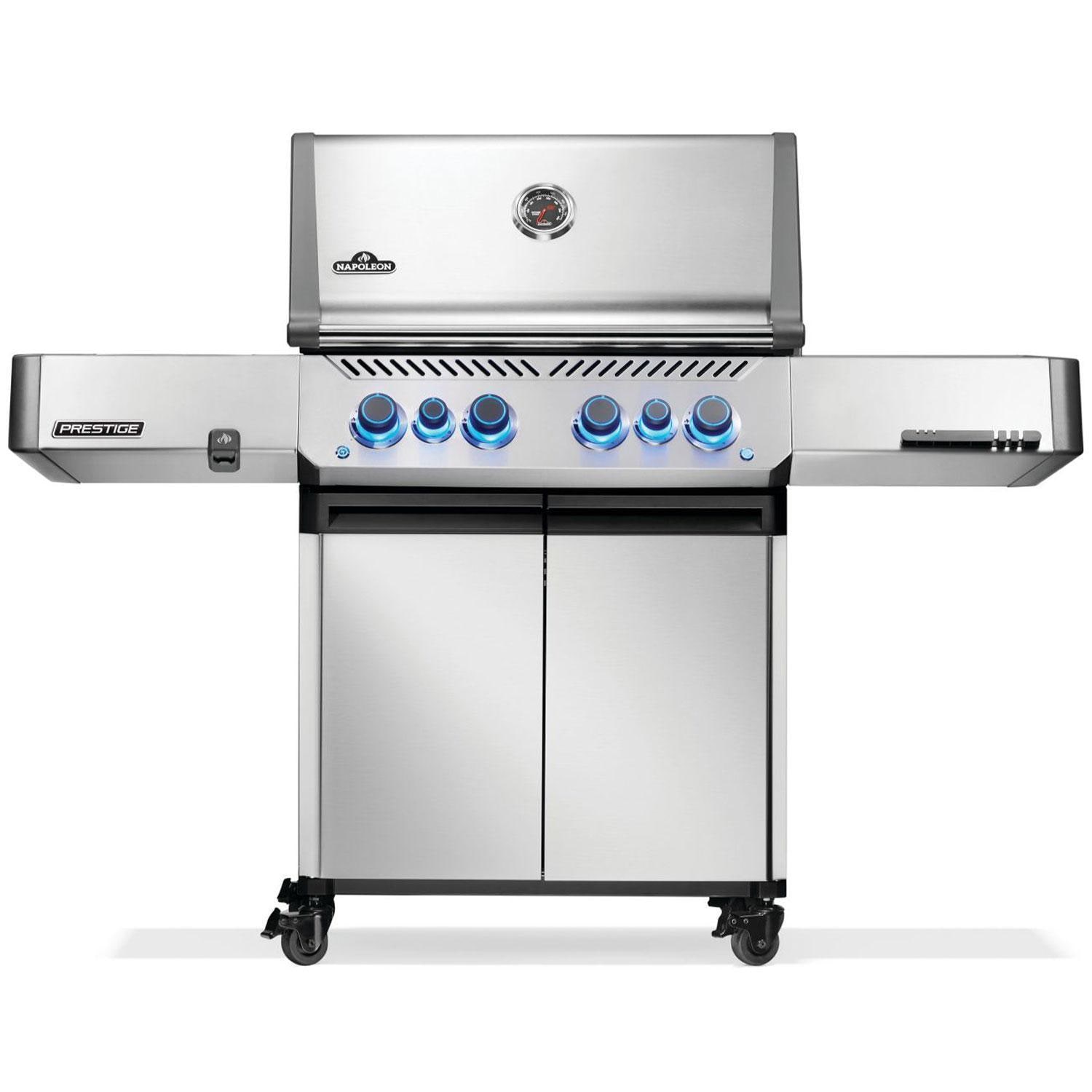 Prestige 500 LP Gas Grill with Infrared Side and Rear Burners, SS