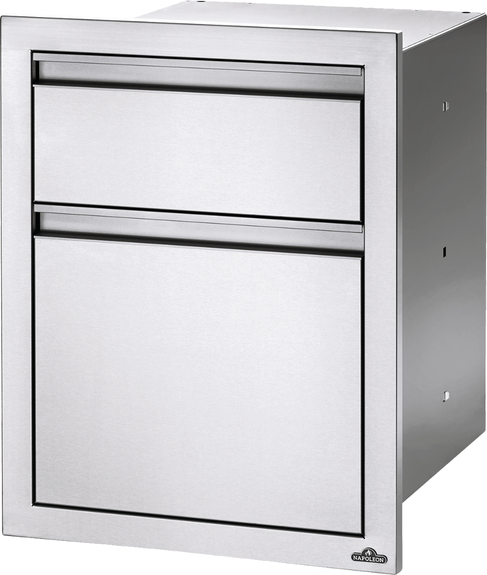 18" X 24" Double Drawer: Waste Bin