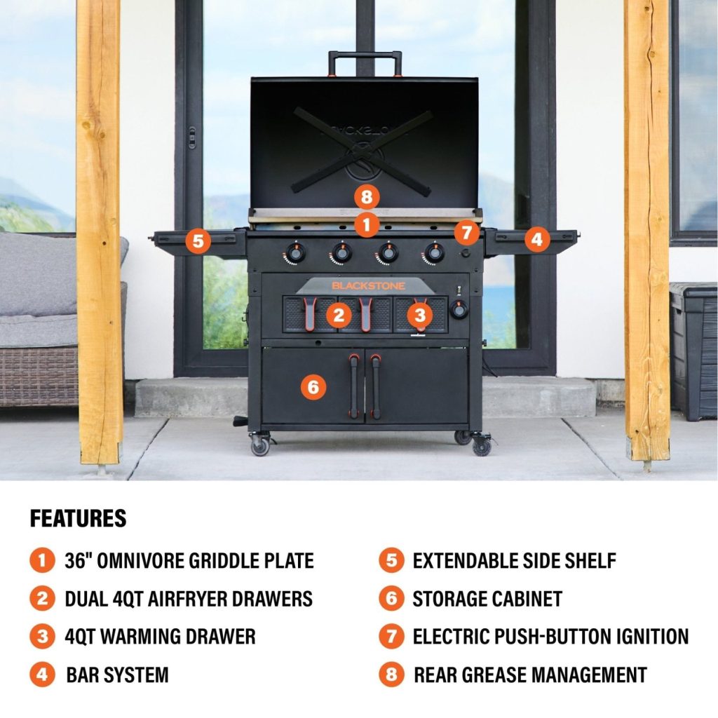original 36 griddle airfryer combo 2075616