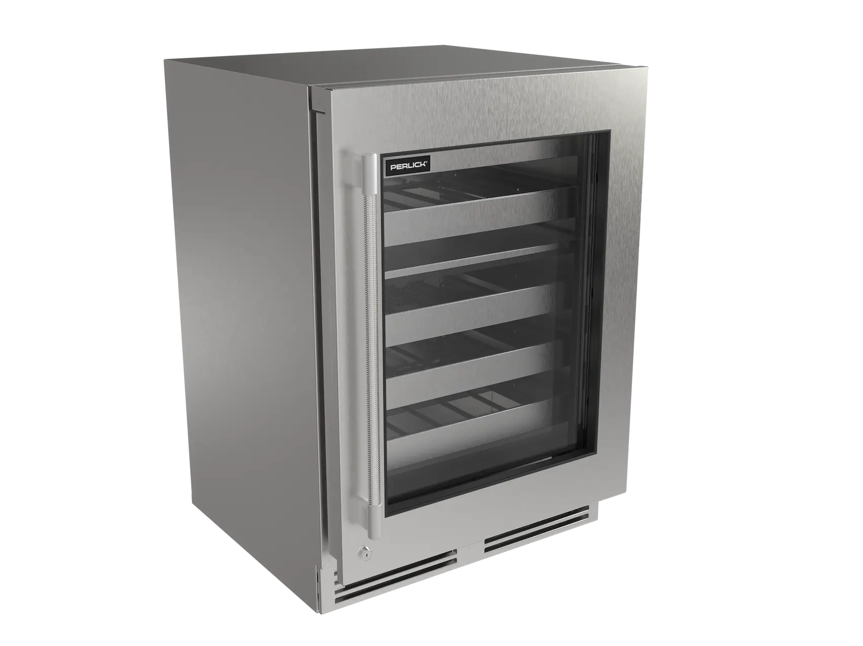 Perlick G5 Luxe 24" Indoor/Outdoor Premium Dual Zone Wine Reserve Glass Door Panel Ready
