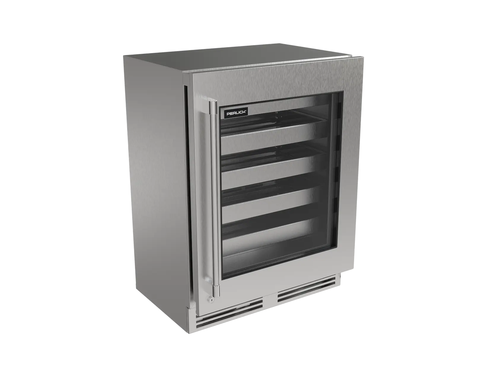 Perlick G5 Luxe 24" Shallow ADA Indoor/Outdoor Premium Wine Reserve Glass Door Panel Ready
