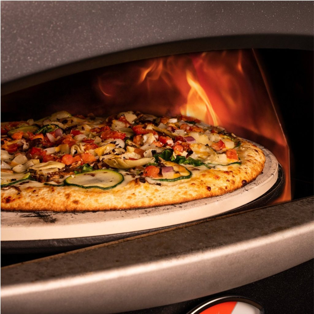 pizza oven with mobile cart 5414373