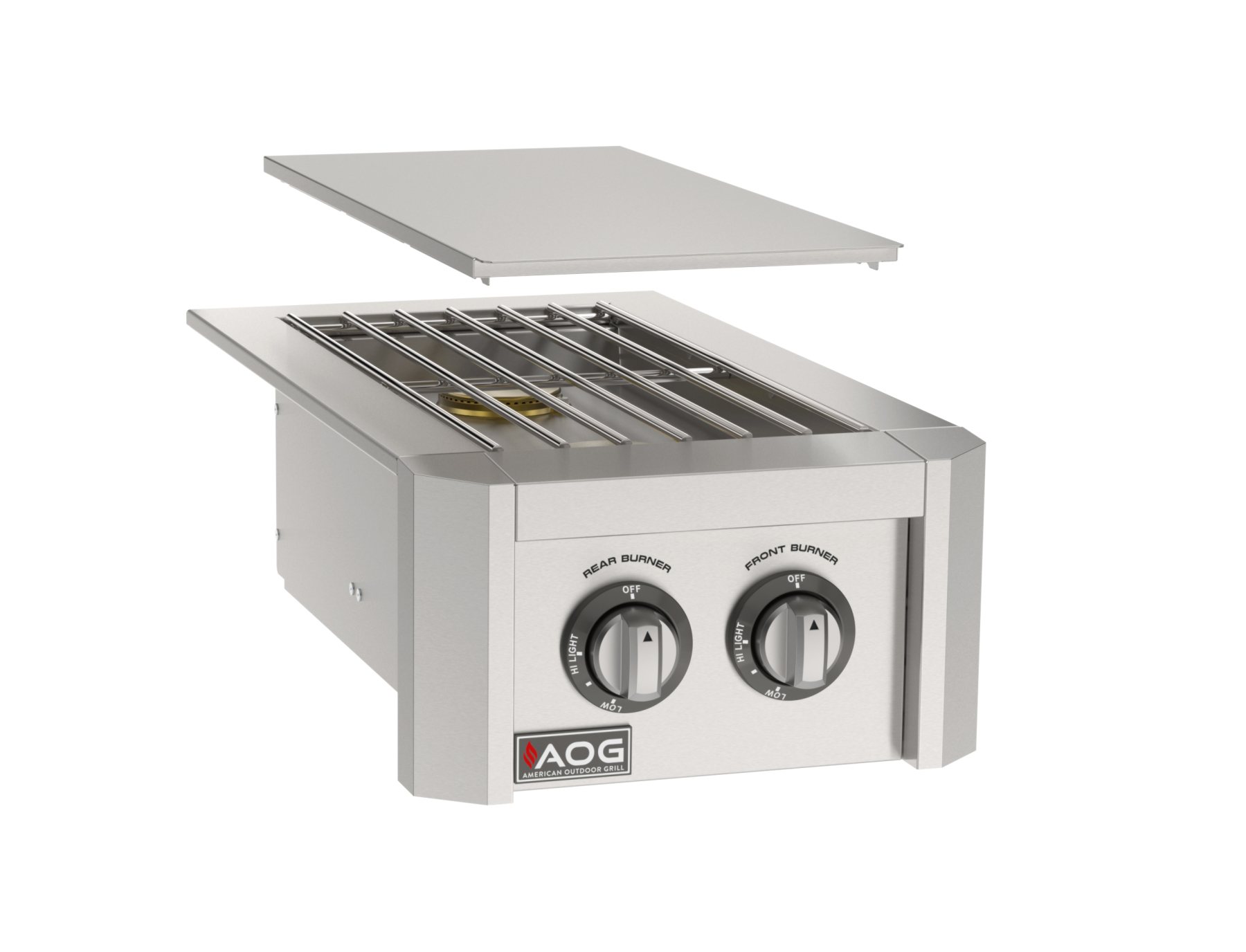 AOG Double Side Burner - Drop-In, Natural Gas