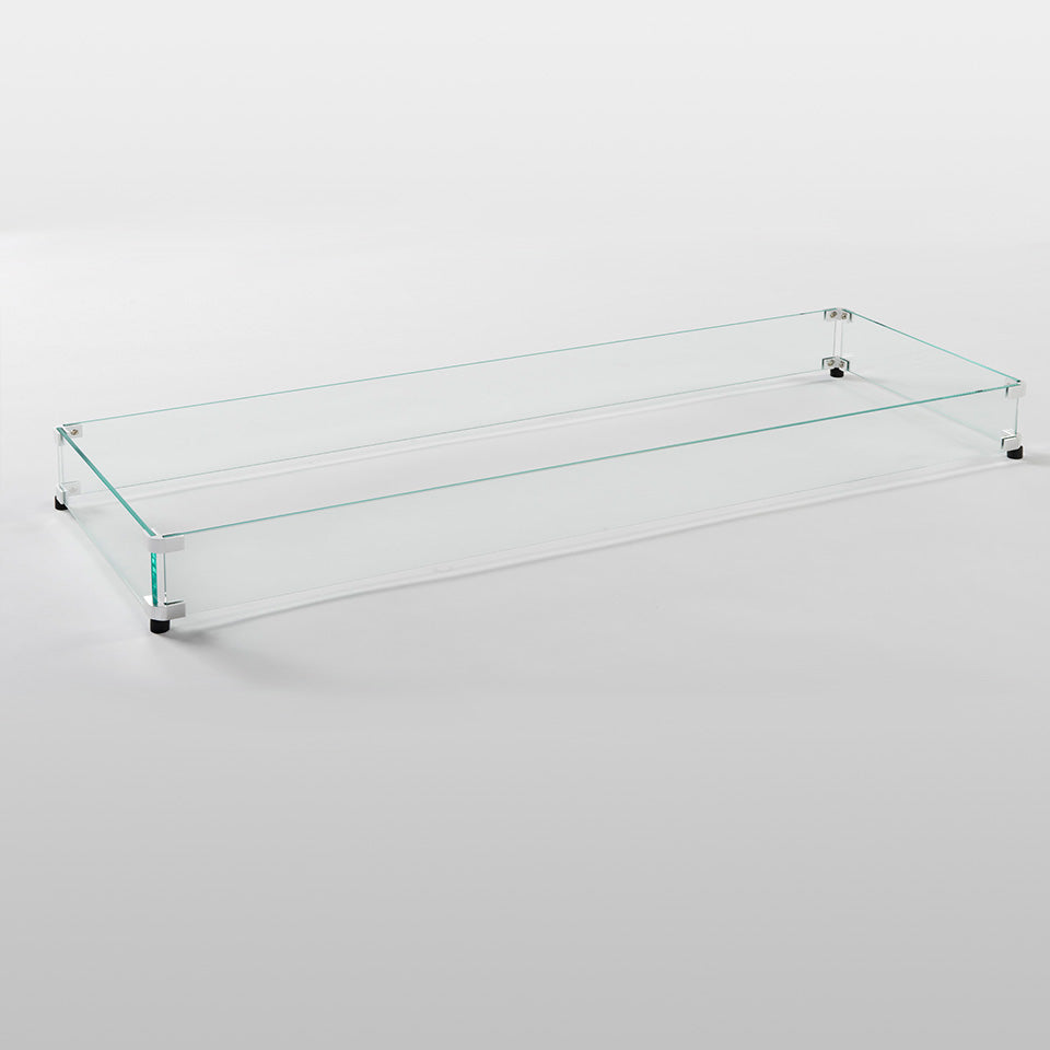 12"x 108" Tempered Glass Wind Guard