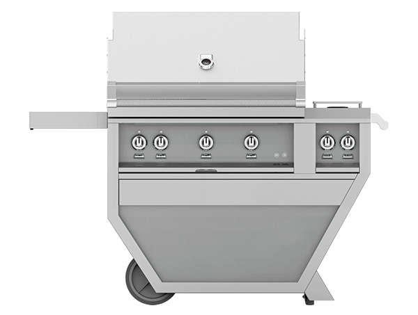 Hestan 36" Grill & Deluxe Cart 2 Trellis Burners 1 Sear Burner D - Natural Gas - Froth