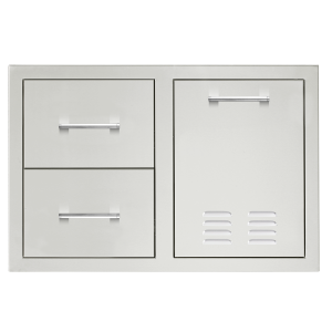 TrueFlame 33" Door & Double Drawer Combo - Low Profile