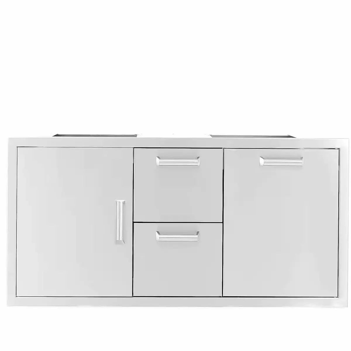 Quivira 42" Door, Double Drawer & Trash Rollout on Right
