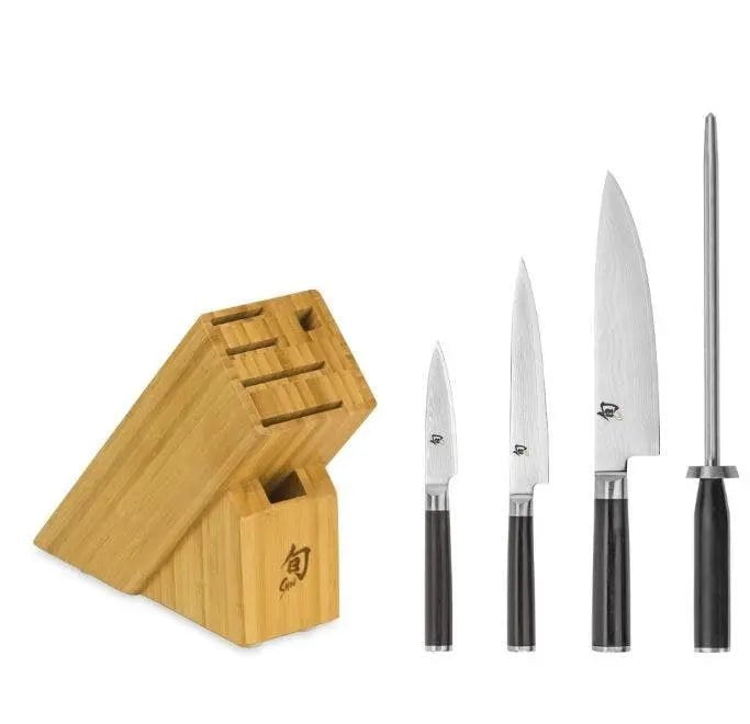 Shun Classic 5-Piece Starter Knife Block Set
