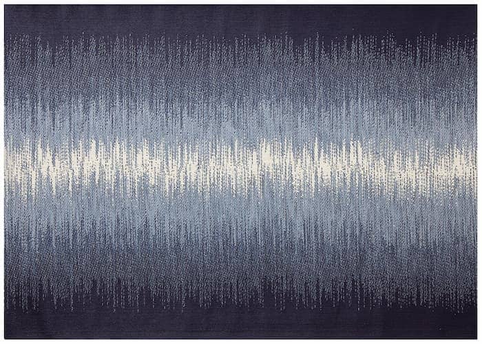 Treasure Garden 8x10 Reflections Ocean Blue Outdoor Rug