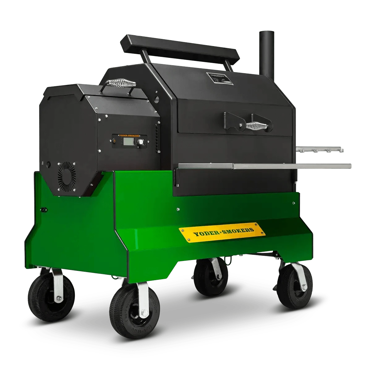 Yoder Smokers YS640s Pellet Grill on Competition Cart Limited Edition Colors