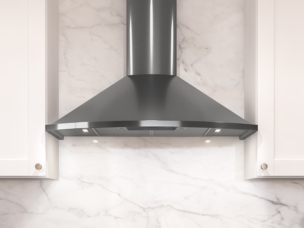 Zephyr Savona Chimney Hood 36" LED 600 CFM White